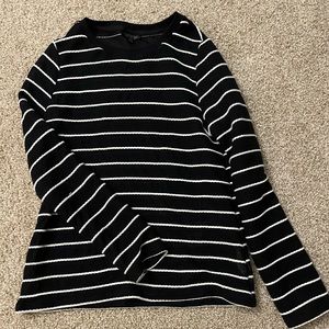 Topshop lightweight black and white sweater